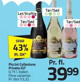 Fleggaard Piccini Collezione Privata IGT tilbud
