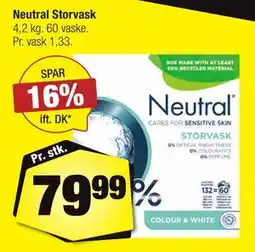 Calle Neutral Storvask tilbud