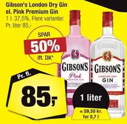 Calle Gibson's London Dry Gin el. Pink Premium Gin tilbud