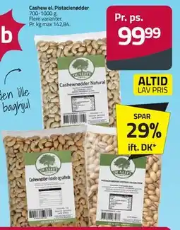 Fleggaard Cashew el. Pistacienødder tilbud