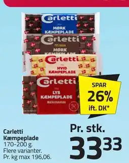 Fleggaard Carletti Kæmpeplade tilbud