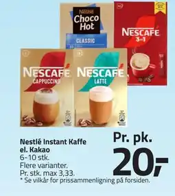 Fleggaard Nestlé Instant Kaffe el. Kakao tilbud