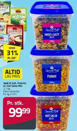 Fleggaard Sødt & Salt, Pubmix el. Hot Salsa Mix tilbud