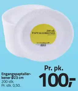 Fleggaard Engangspaptallerkener Ø23 cm tilbud
