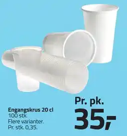 Fleggaard Engangskrus 20 cl tilbud