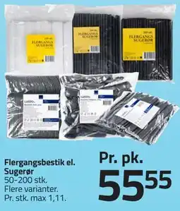 Fleggaard Flergangsbestik el. Sugerør tilbud