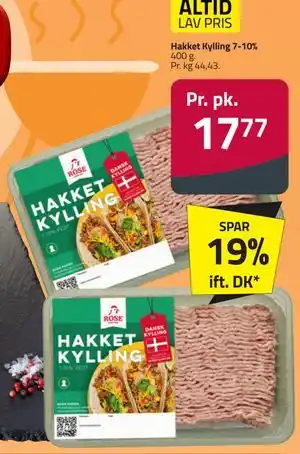 Fleggaard Hakket Kylling 7-10% tilbud