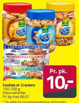 Fleggaard Cookies el. Crackers tilbud