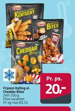 Fleggaard Fripozo Kylling el. Cheddar Bites tilbud