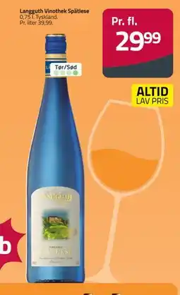 Fleggaard Langguth Vinothek Spätlese tilbud