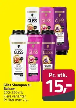 Fleggaard Gliss Shampoo el. Balsam tilbud