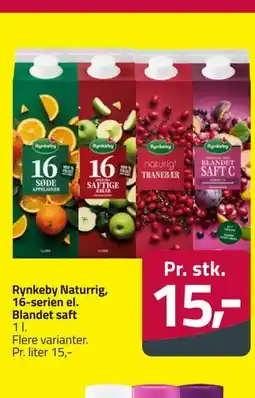 Fleggaard Rynkeby Naturrig, 16-serien el. Blandet saft tilbud