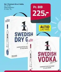 Fleggaard No.1 Premium Gin el. Vodka tilbud