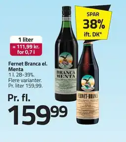 Fleggaard Fernet Branca el. Menta tilbud