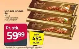 Fleggaard Lindt Gold el. Silver Bar tilbud