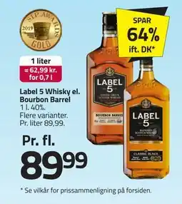 Fleggaard Label 5 Whisky el. Bourbon Barrel tilbud