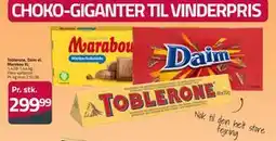 Fleggaard Toblerone, Daim el. Marabou XL tilbud