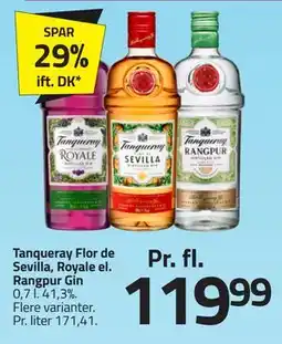 Fleggaard Tanqueray Flor de Sevilla, Royale el. Rangpur Gin tilbud