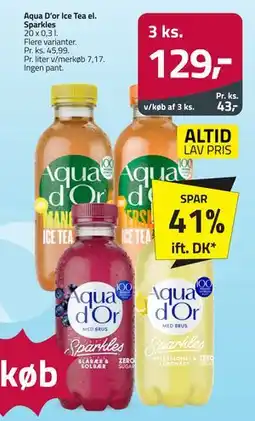 Fleggaard Aqua D’or Ice Tea el. Sparkles tilbud