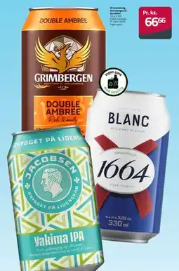 Fleggaard Kronenbourg, Grimbergen el. Jacobsen tilbud