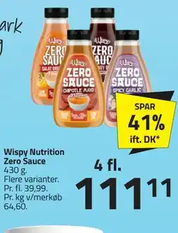 Fleggaard Wispy Nutrition Zero Sauce tilbud