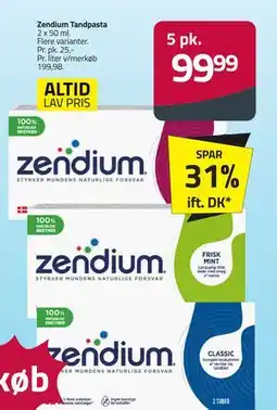 Fleggaard Zendium Tandpasta tilbud