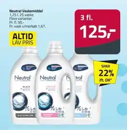 Fleggaard Neutral Vaskemiddel tilbud