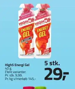 Fleggaard High5 Energi Gel tilbud