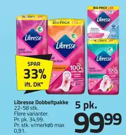 Fleggaard Libresse Dobbeltpakke tilbud