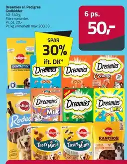 Fleggaard Dreamies el. Pedigree Godbidder tilbud
