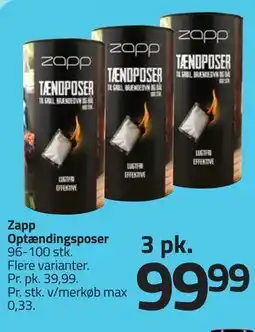 Fleggaard Zapp Optændingsposer tilbud