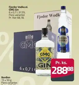 Fleggaard Fjordor Vodka el. GMG Gin tilbud