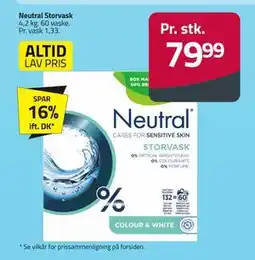Fleggaard Neutral Storvask tilbud