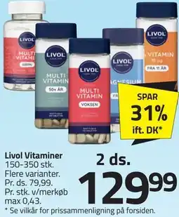 Fleggaard Livol Vitaminer tilbud