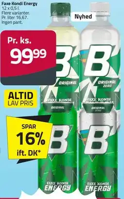 Fleggaard Faxe Kondi Energy tilbud