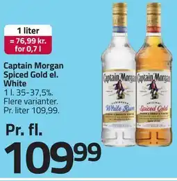 Fleggaard Captain Morgan Spiced Gold el. White tilbud