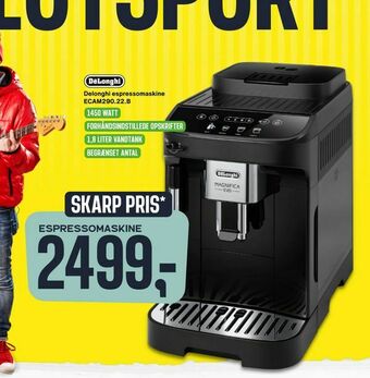 Skousen Delonghi espressomaskine ECAM290,22.B tilbud
