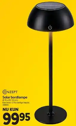 Din Isenkræmmer Solar bordlampe tilbud