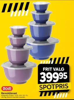 Din Isenkræmmer Røreskålesæt tilbud