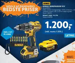 Davidsen DeWalt boremaskine 18 v tilbud