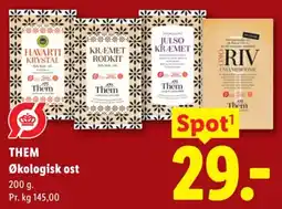 Lidl Them Økologisk ost tilbud
