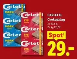 Lidl Carletti Chokopålæg tilbud