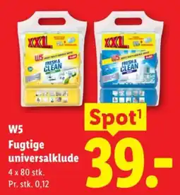 Lidl W5 Fugtige universalklude tilbud