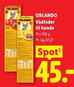 Lidl Orlando vådfoder til hunde tilbud