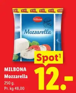 Lidl Milbona Mozzarella tilbud