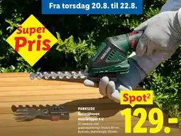 Lidl Parkside batteridreven multiklipper 4 v tilbud
