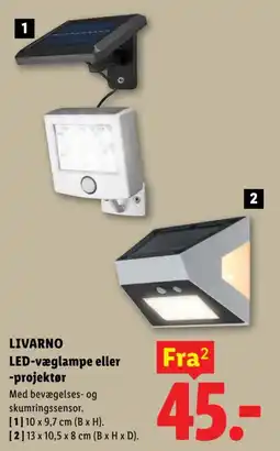 Lidl Livarno LED-væglampe eller -projektør tilbud
