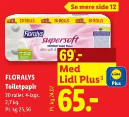 Lidl Floralys toiletpapir tilbud