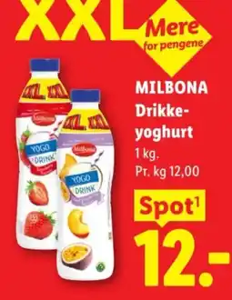 Lidl Milbona Drikke-yoghurt tilbud