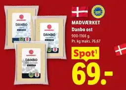 Lidl Madværket Danbo ost tilbud